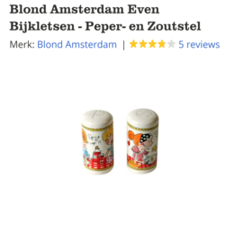 Blond Amsterdam Peper en Zoutstel