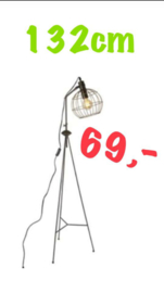 Industriële lamp 132cm  Nu €49 ,-