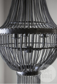 Hanglamp zwarte kettingen 120cm - XXL - laatste stuks