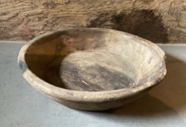 Houten ronde schaal W1