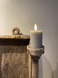 Stompkaars - H6/5 cm doorsnede - per 2 st - Rustiek grijs
