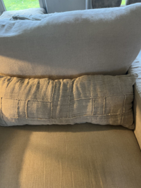 Kussen PATCHWORK langwerpig  - 'Only for linen lovers' By Puur Wonen