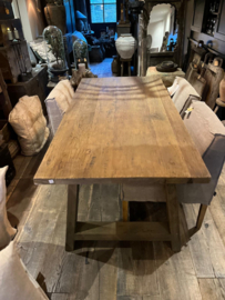 Stoere rough tafel oud hout met A- poot- 1.8m-1m