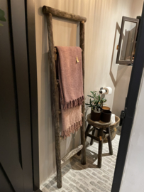 Oud roze plaid linnen- onderste