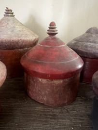 W3 - Oude Authentieke Houten Tika / Tikka Box – Uniek Vintage