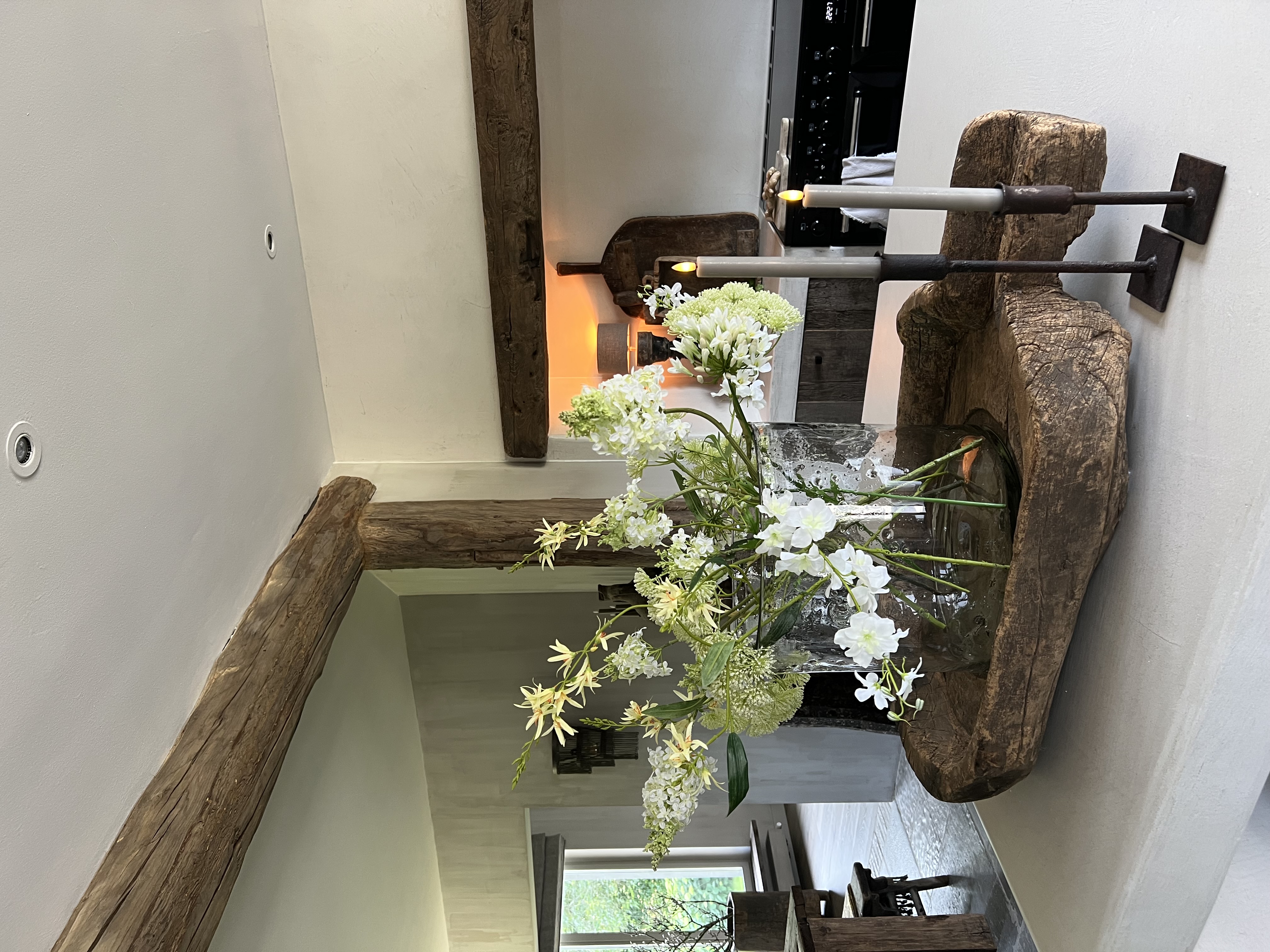 Boeket witte wilde bloemen - laatste stuk!