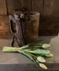 Tulp boeket 7stuks wit 32cm