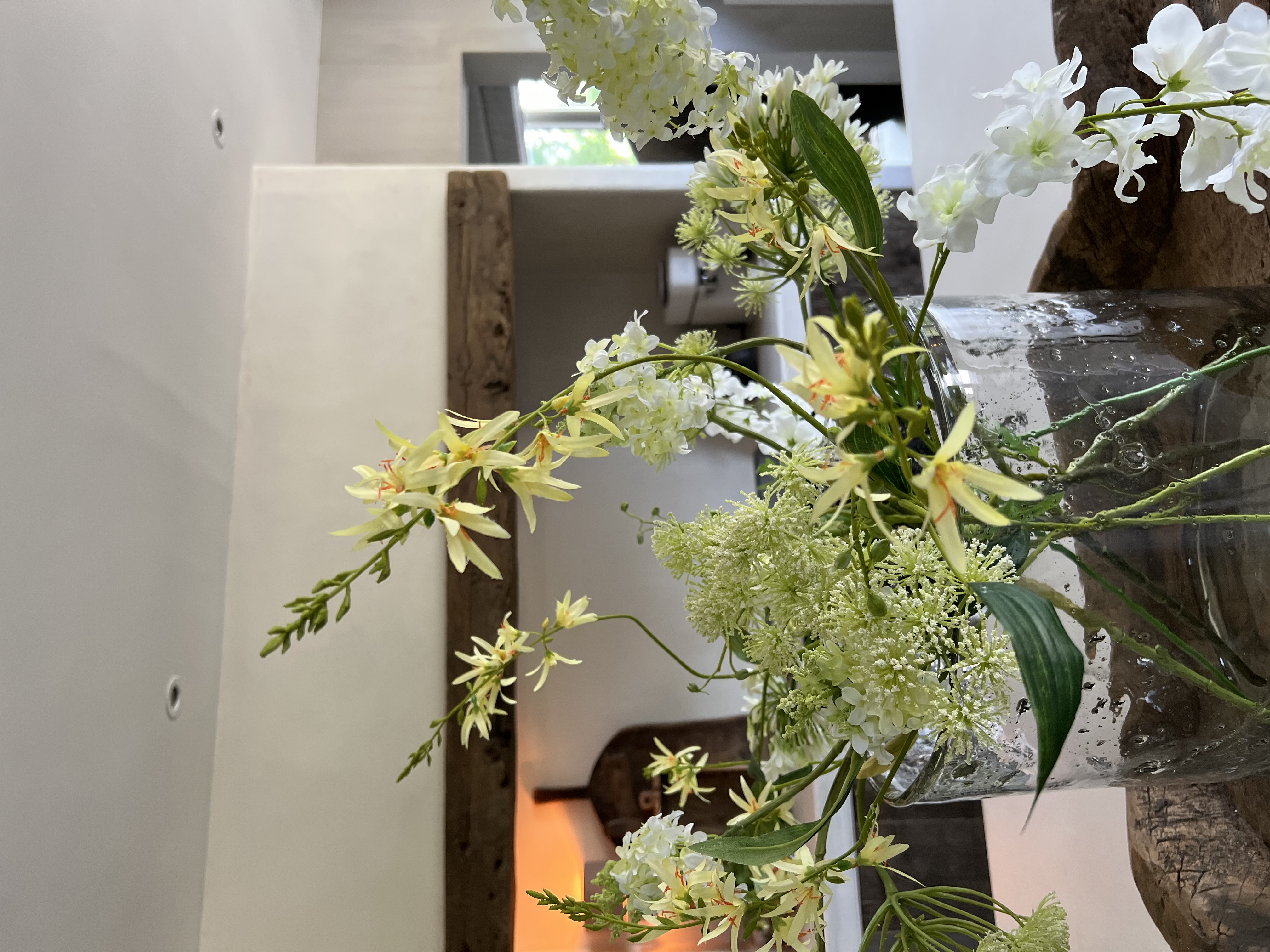 Boeket witte wilde bloemen - laatste stuk!