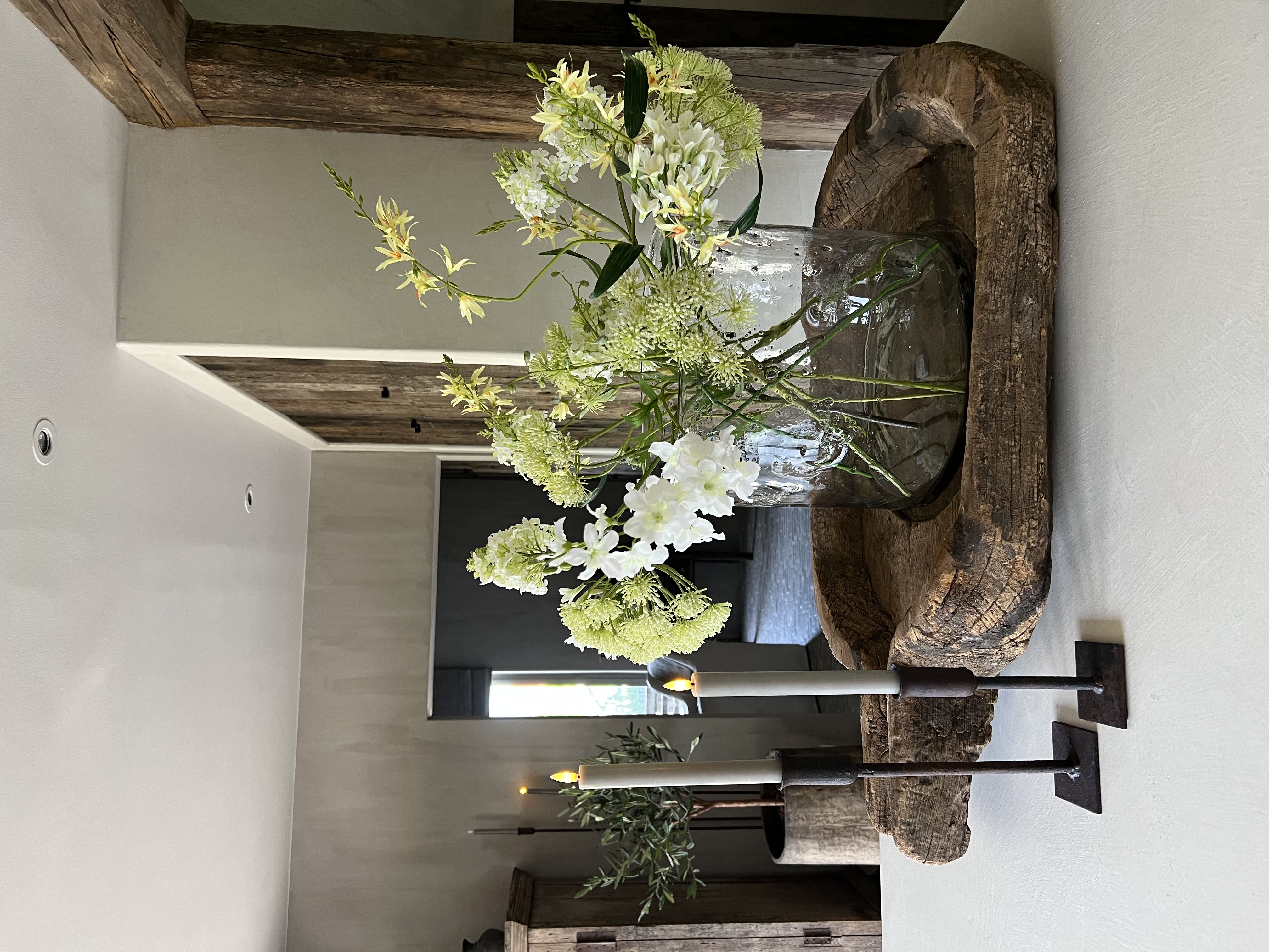 Boeket witte wilde bloemen - laatste stuk!