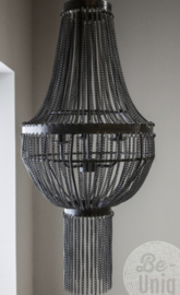 Hanglamp zwarte kettingen 120cm - XXL