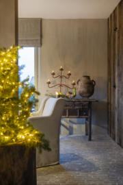 Luxe, handgemaakte zware smeedijzeren kandelaar