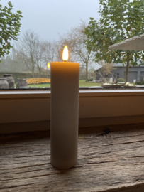 Stompkaars rustiek smal en hoog  - 20 cm h -5 cm doorsnede - Rustiek grijs