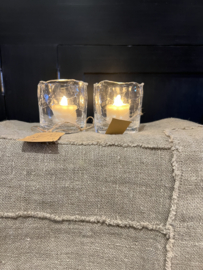 Plaid PATCHWORK linnen naturel