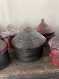 W6 -  Oude Authentieke Houten Tika / Tikka Box – Uniek Vintage