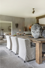 Stoel Sophie promo - 2e hands - 50% - 6 stuks stonewashed linnen - beschadigd