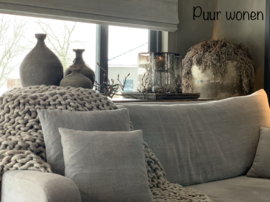 Windlicht 'Chocolate' 35/35 - van Puur wonen