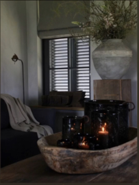 Windlicht ‘Chocolate' 23/16 - van Puur wonen