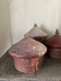 W1- Oude Authentieke Houten Tika / Tikka Box – Uniek Vintage