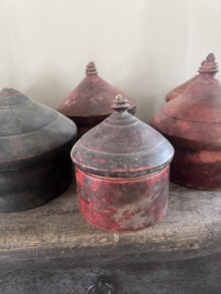 W8 - Oude Authentieke Houten Tika / Tikka Box – Uniek Vintage