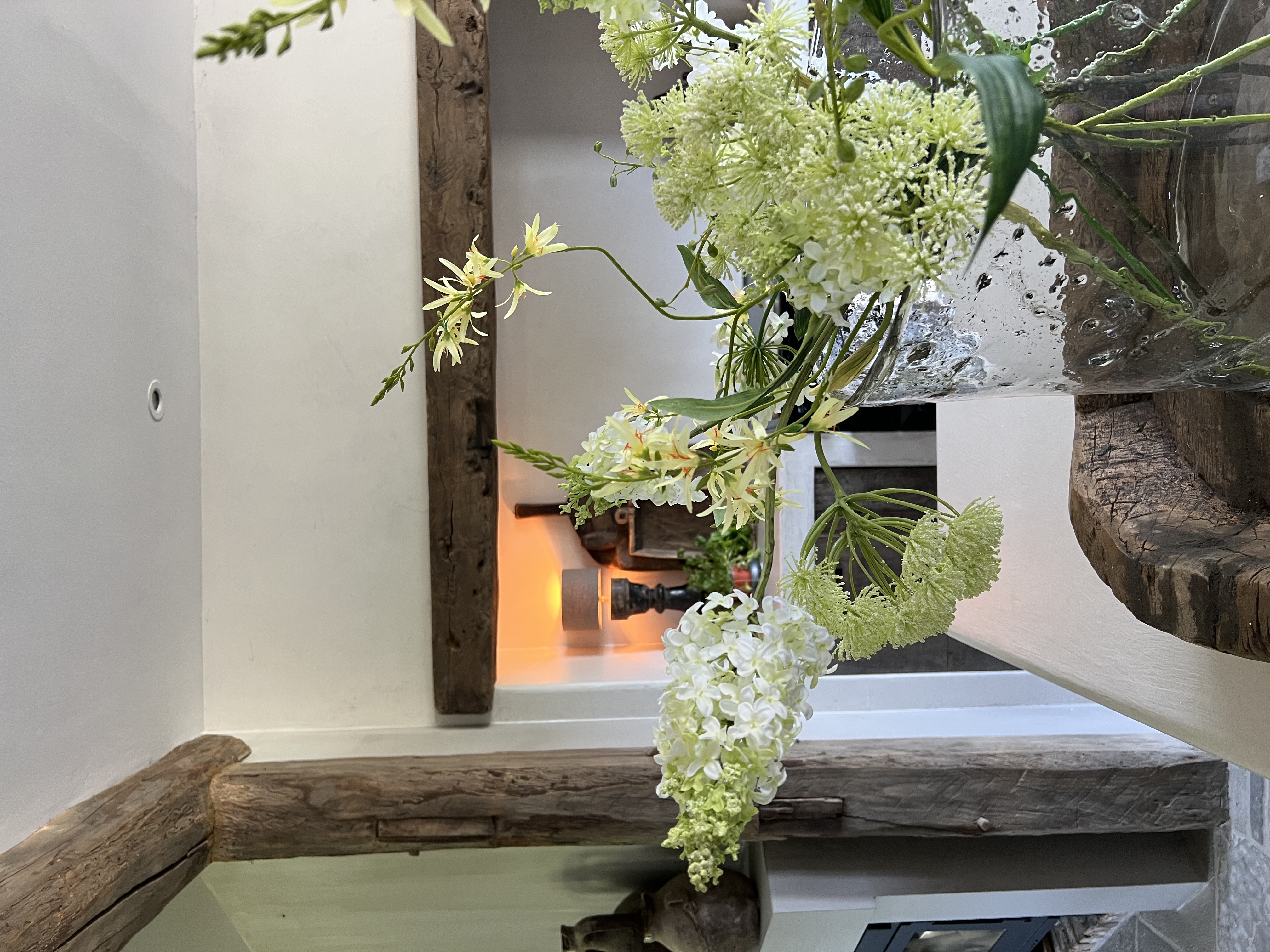 Boeket witte wilde bloemen - laatste stuk!
