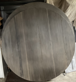 Prachtige ronde stoere eettafel 160 cm op voorraad