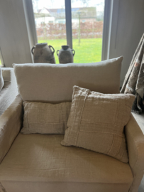 Kussen PATCHWORK langwerpig  - 'Only for linen lovers' By Puur Wonen