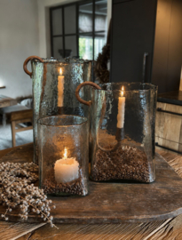 Middenmaat Fien- antieklook glas