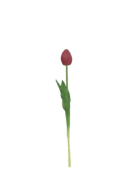 Kunsttulp donker warm roze 41 cm - Nieuw!