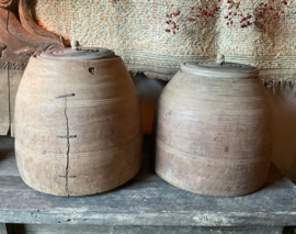Houten pot met deksel 1