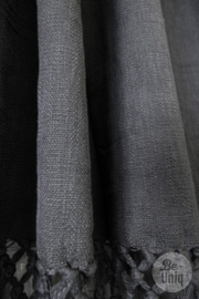 Off-black, stoere plaid linnen