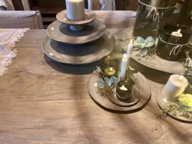 Unieke, eenmalige tafel oud hout met A- poot- 240 cm op 1m