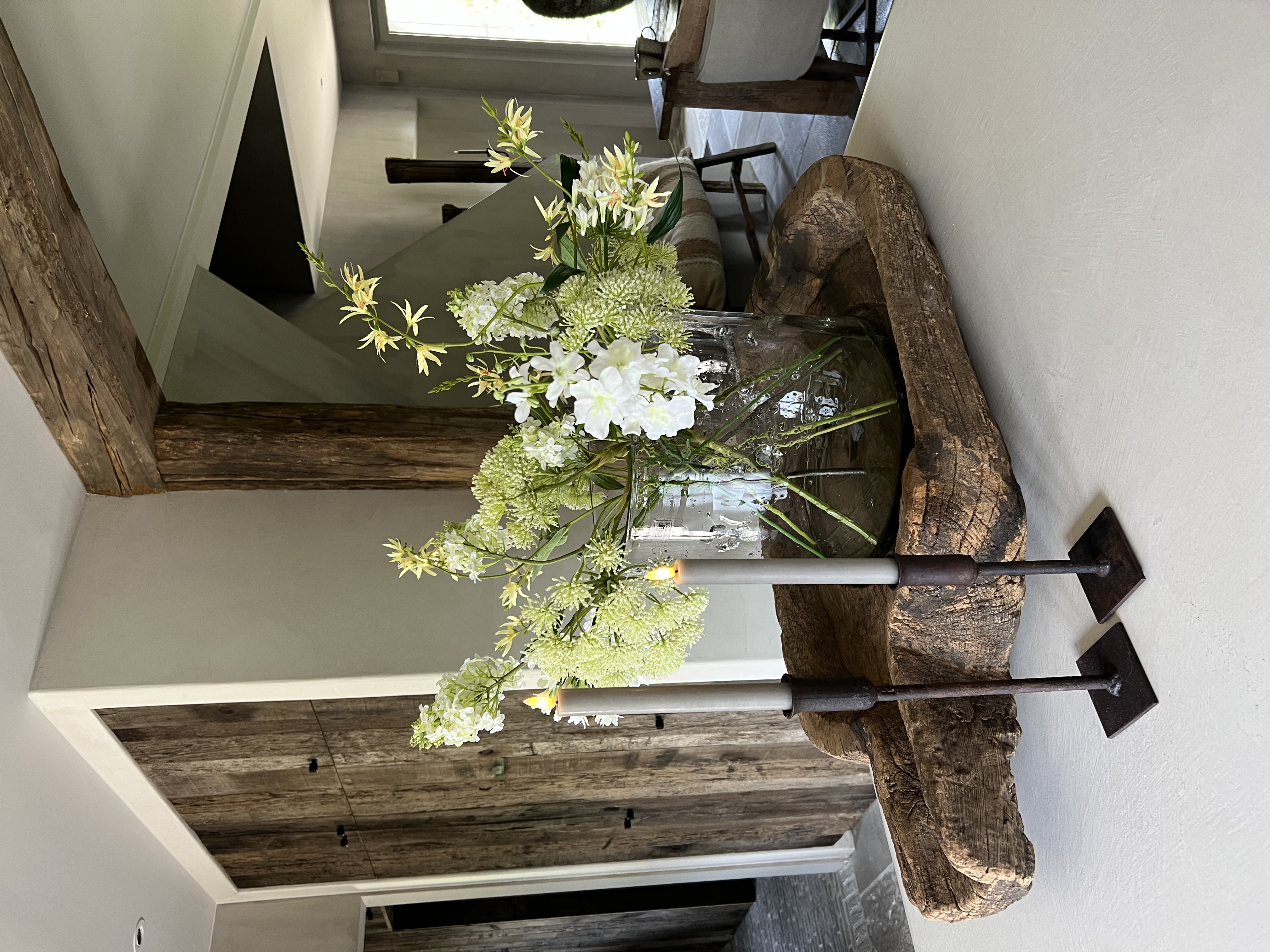 Boeket witte wilde bloemen - laatste stuk!