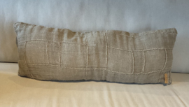Kussen PATCHWORK langwerpig  - 'Only for linen lovers' By Puur Wonen