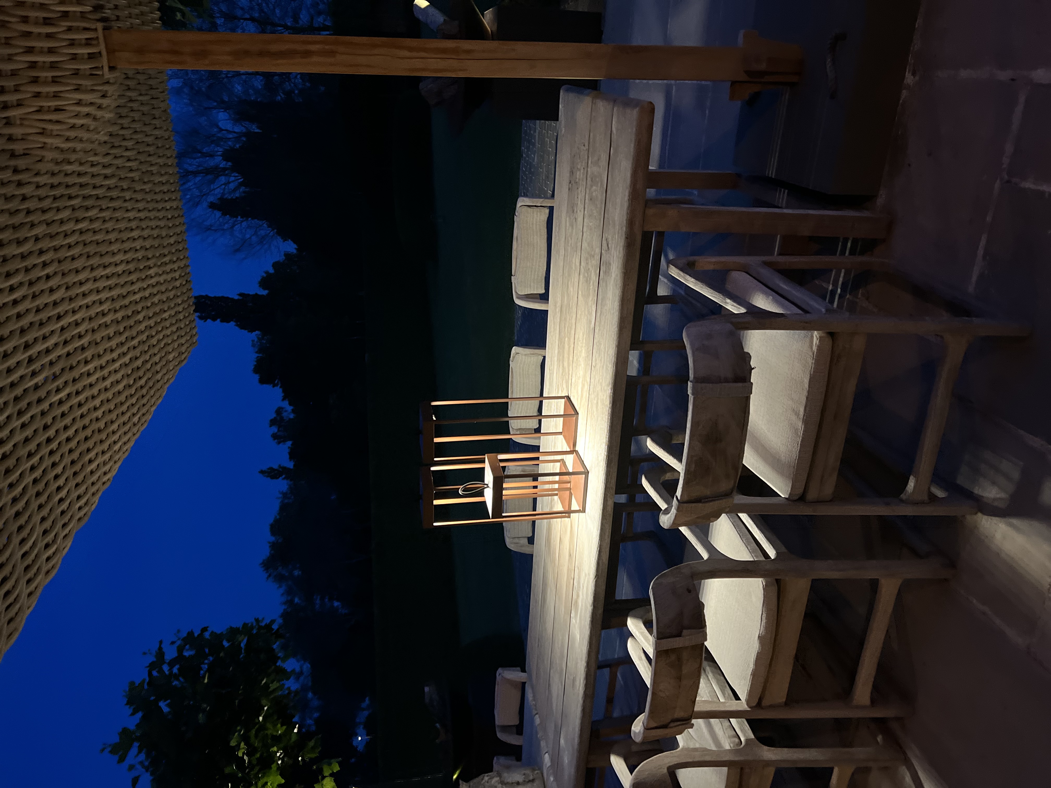 Mooie outdoor roestkleurige lantaarns op LED 50 cm