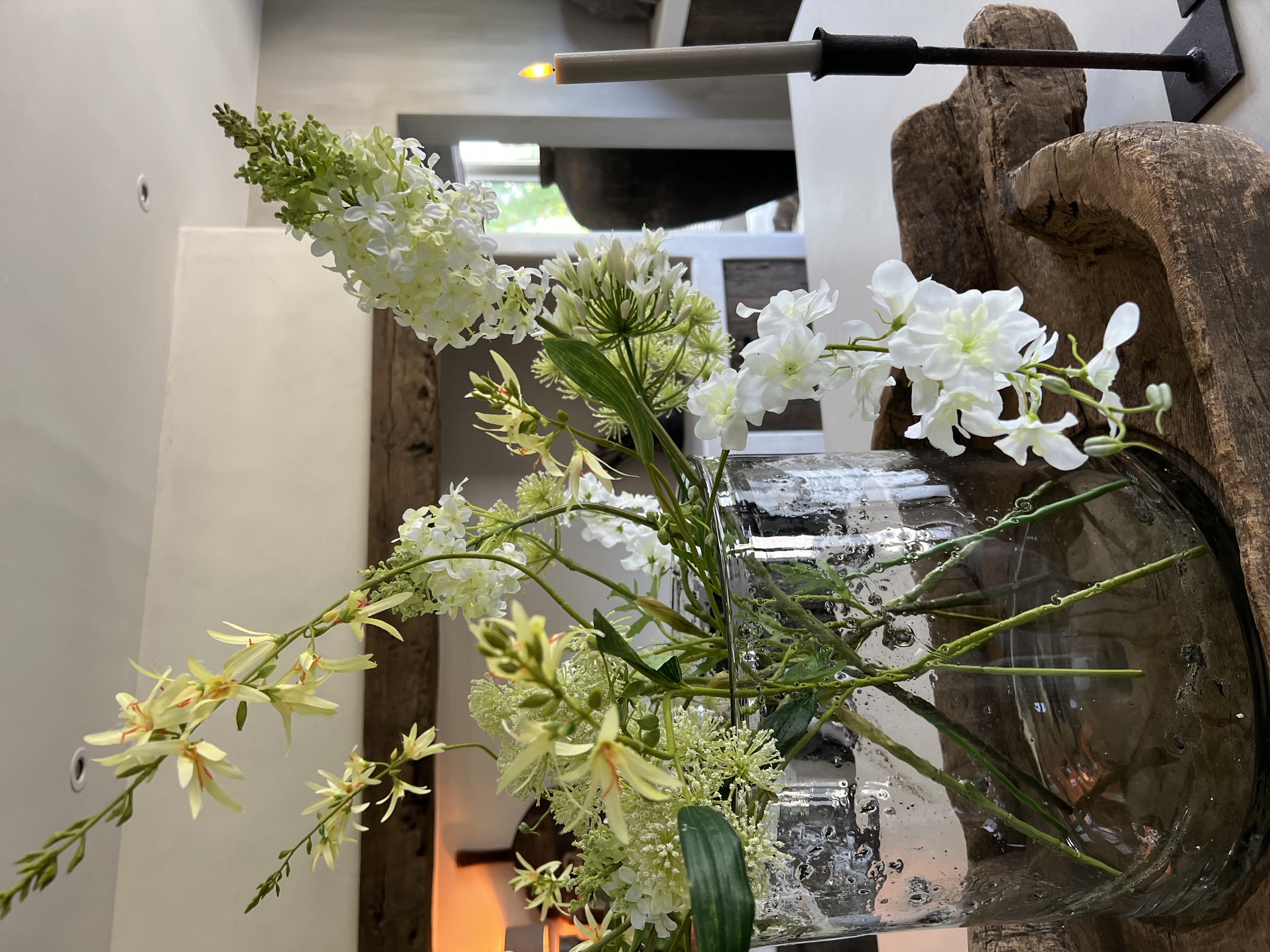 Boeket witte wilde bloemen - laatste stuk!