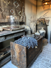 Kunst dadeltakken gedroogd blauw