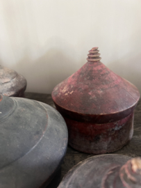 W7 -  Oude Authentieke Houten Tika / Tikka Box – Uniek Vintage