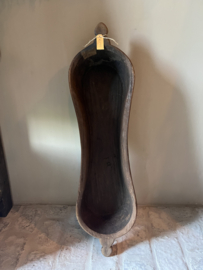 Houten oude bak ovaal W1
