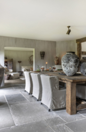 Stoel Sophie promo - 2e hands - 50% - 6 stuks stonewashed linnen - beschadigd