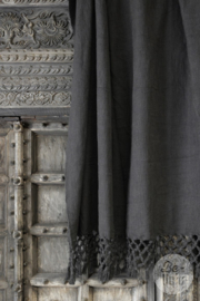 Off-black, stoere plaid linnen