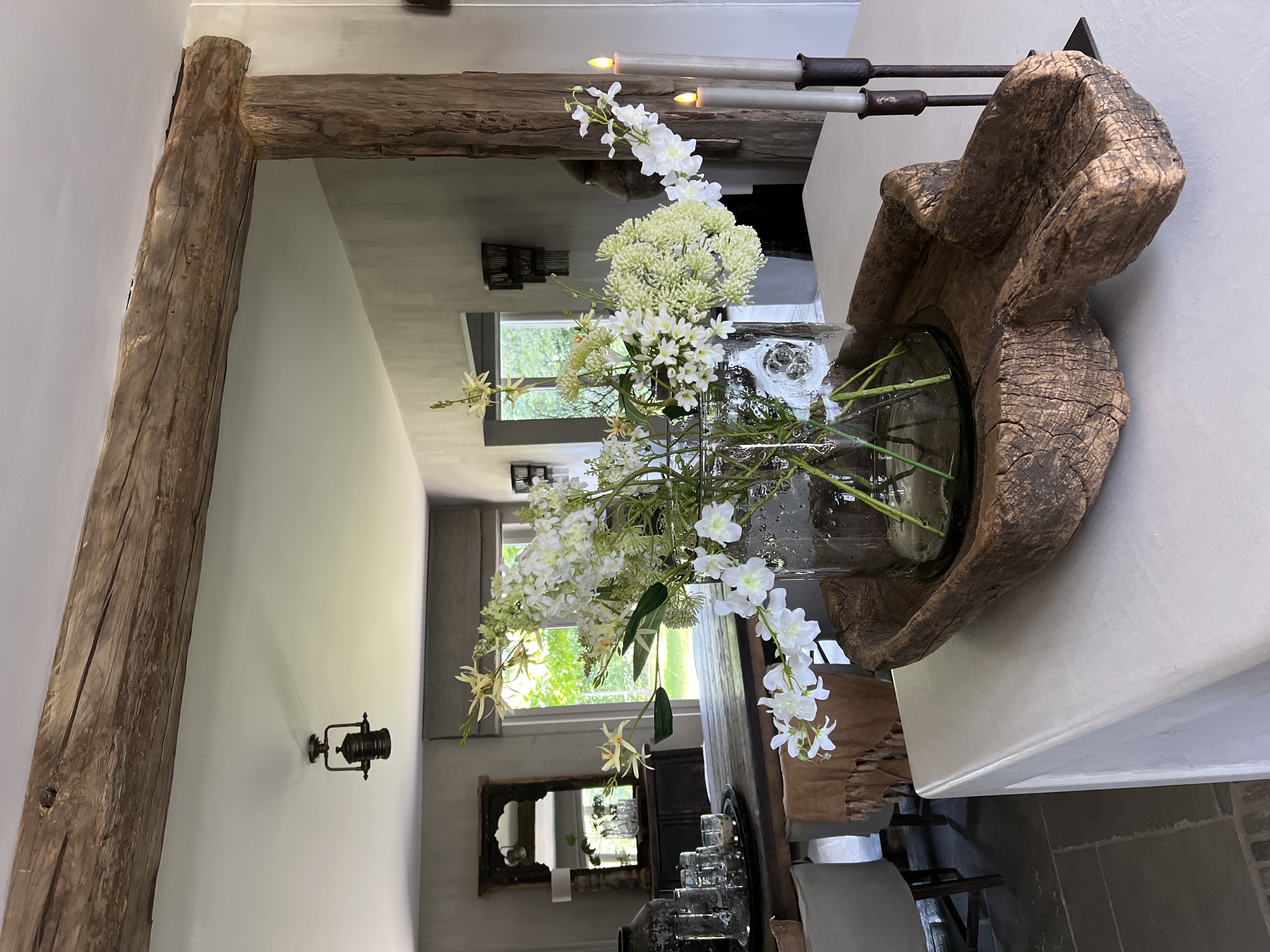 Boeket witte wilde bloemen - laatste stuk!