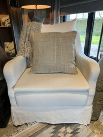 Kussen PATCHWORK vierkant  - 'Only for linen lovers' By Puur Wonen