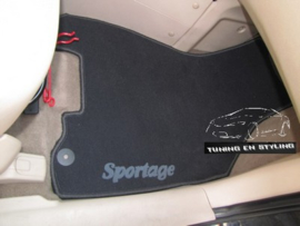 CLASSIC Velours automatten met logo Kia Sportage II 2004-2010