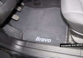 CLASSIC Velours automatten met logo Fiat Bravo II (2006-2014)