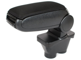 Peugeot 208 2012-2019 Verstelbare armsteun LUX, zwart leder