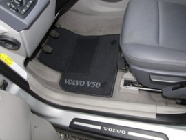 CLASSIC Velours automatten met logo Volvo V50 2004-2012