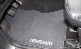 CLASSIC Velours automatten met logo Nissan Terrano II 1993-2006