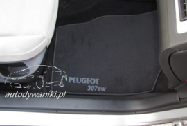 CLASSIC Velours automatten met logo Peugeot 307sw