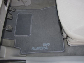 CLASSIC Velours automatten met logo Nissan Almera Tino 2000-2006