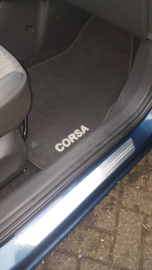 CLASSIC Velours automatten met LOGO Opel Corsa E 2014-2019